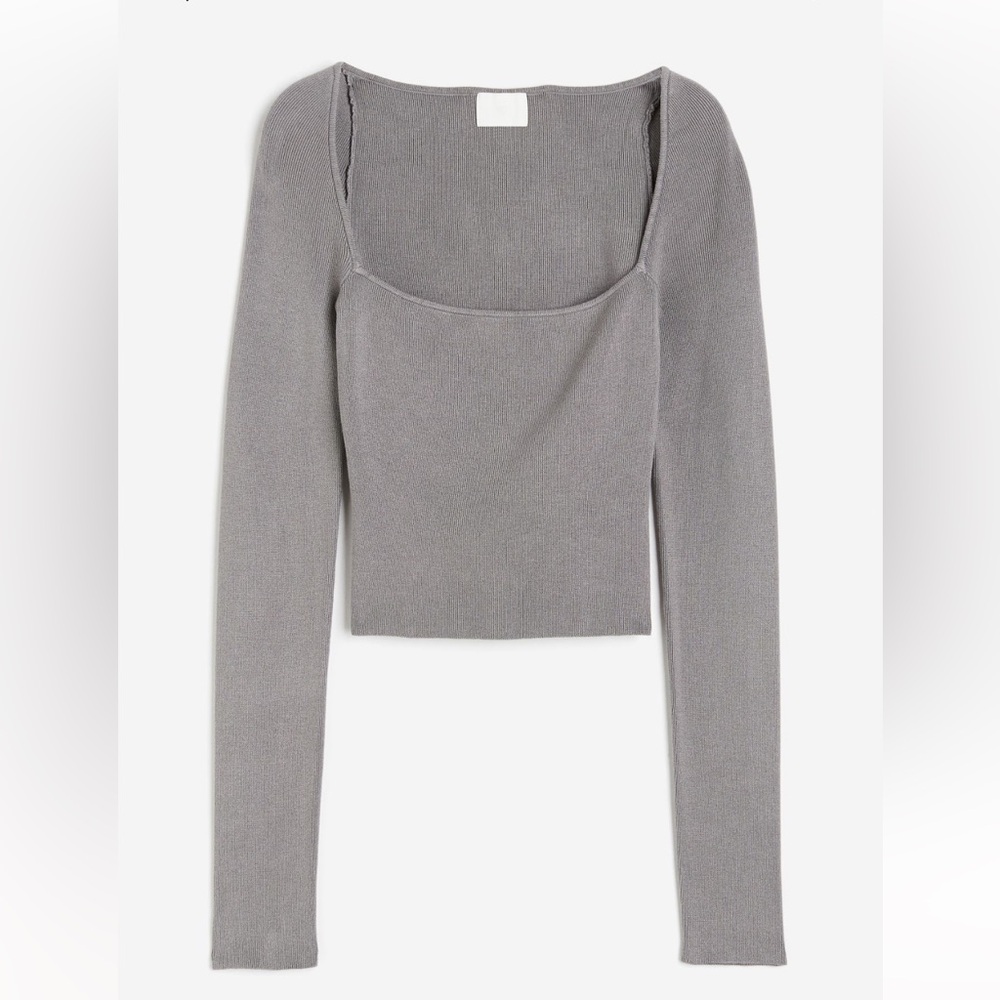 Square neck crop top